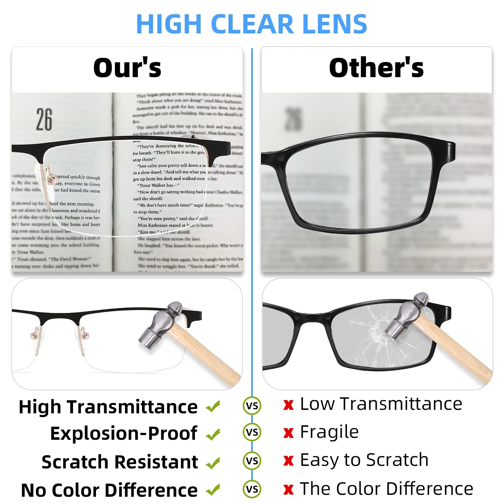 4-Pack Blue Light Blocking Reading Glasses for Men,Stylish Metal Frame Computer Readers with Sping Hinges Anti Glare/Eye Strain Uv Filter ( 2.5 Strength) 4 Pack(black/Metalgun/Brown/Glod) 2.5x