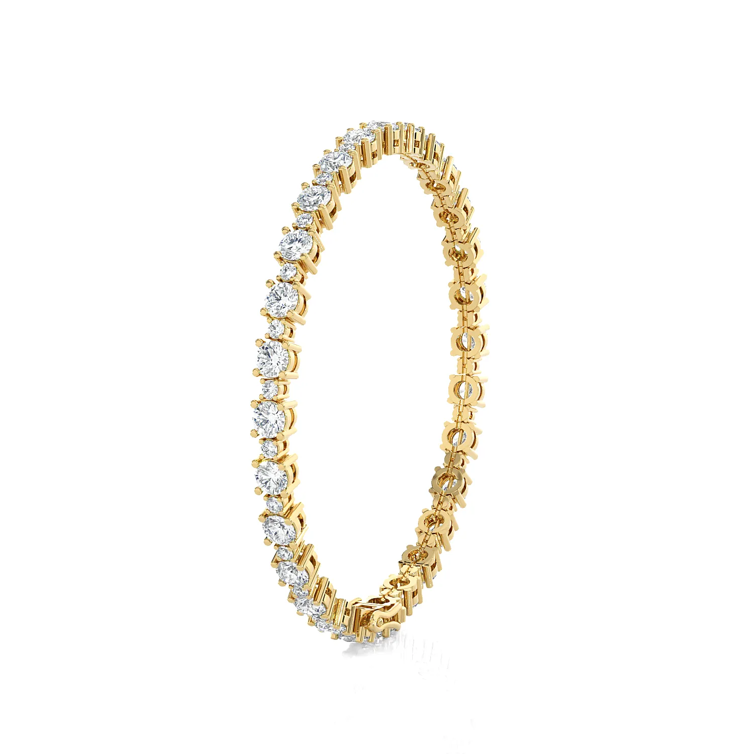 8 ctw Round Lab Grown Diamond Tennis Bracelet