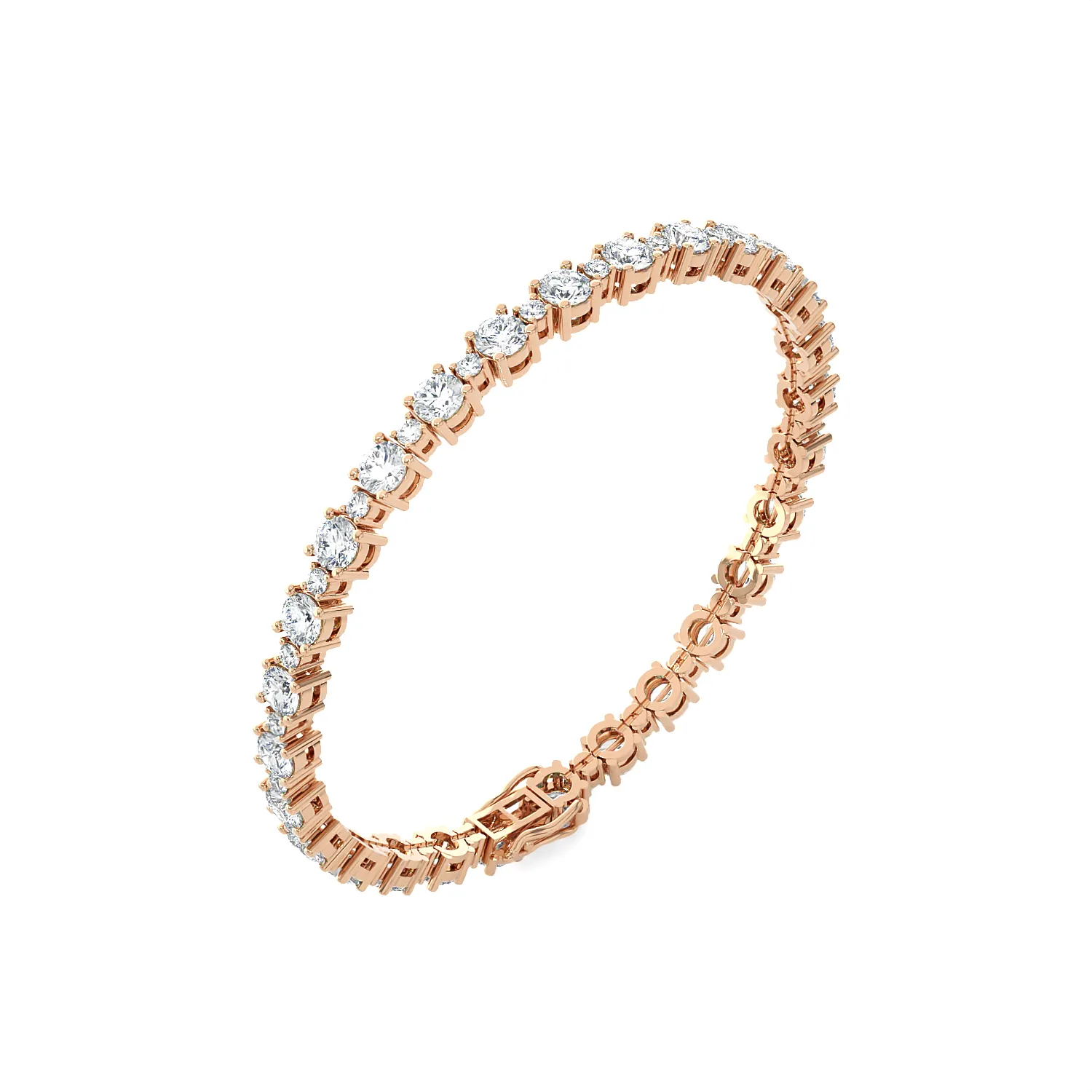 8 ctw Round Lab Grown Diamond Tennis Bracelet