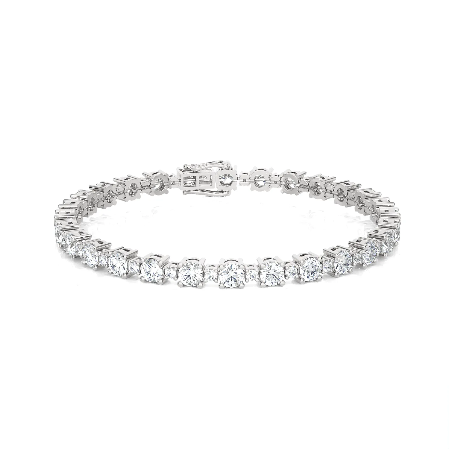 8 ctw Round Lab Grown Diamond Tennis Bracelet