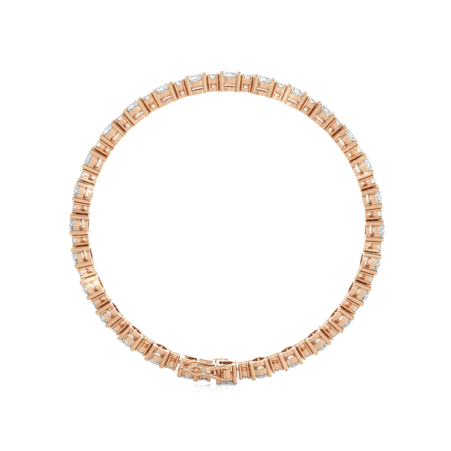 8 ctw Round Lab Grown Diamond Tennis Bracelet