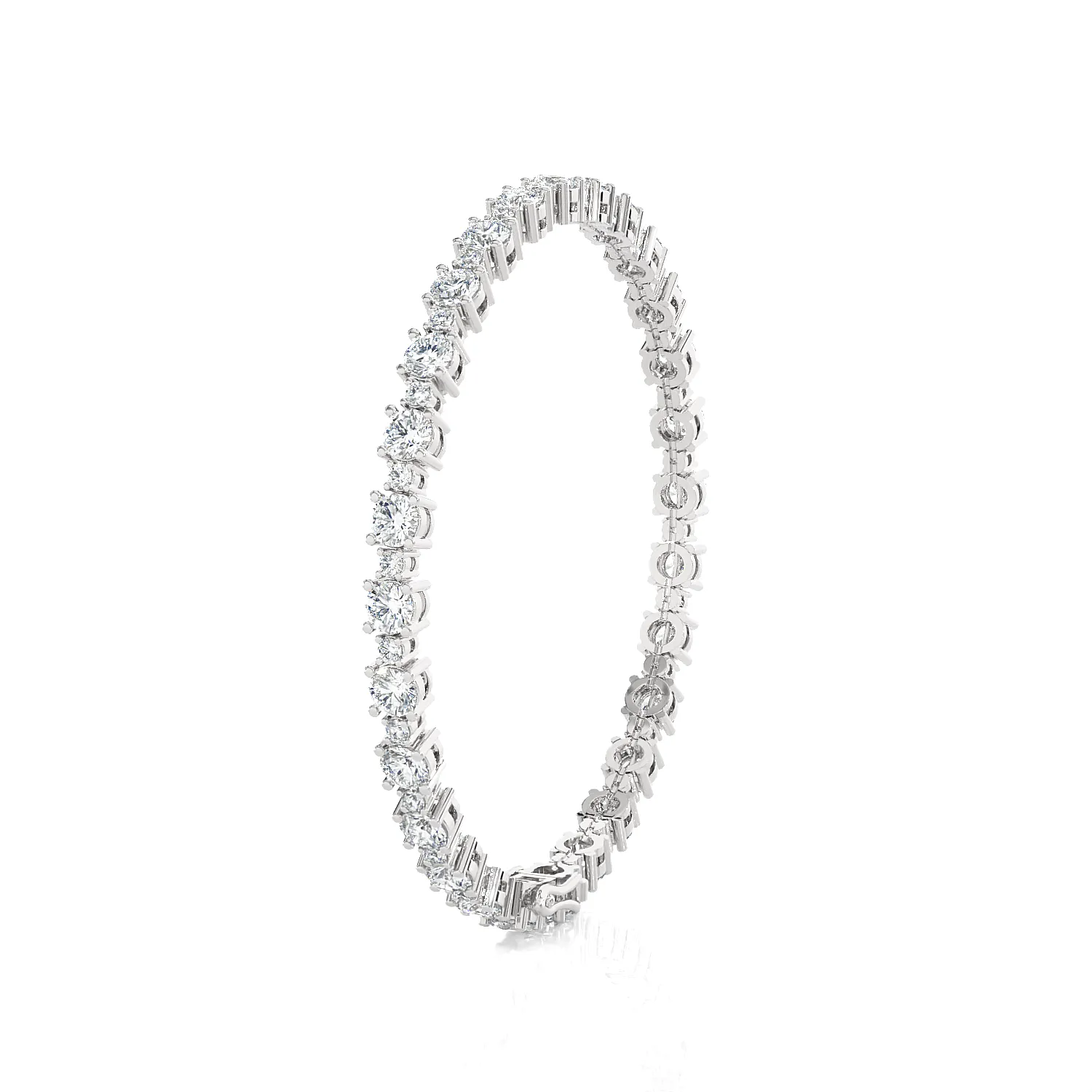 8 ctw Round Lab Grown Diamond Tennis Bracelet