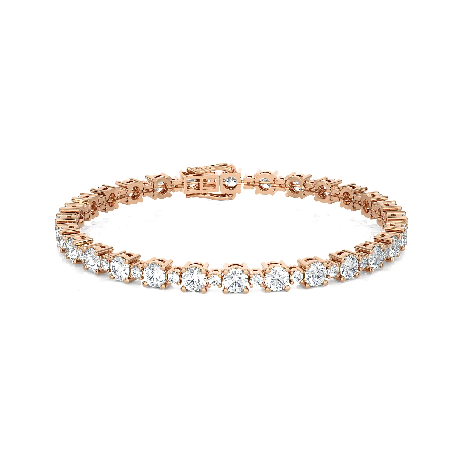 8 ctw Round Lab Grown Diamond Tennis Bracelet