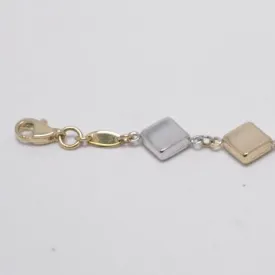 9ct Gold 2 Tone Kite Shape Link Bracelet