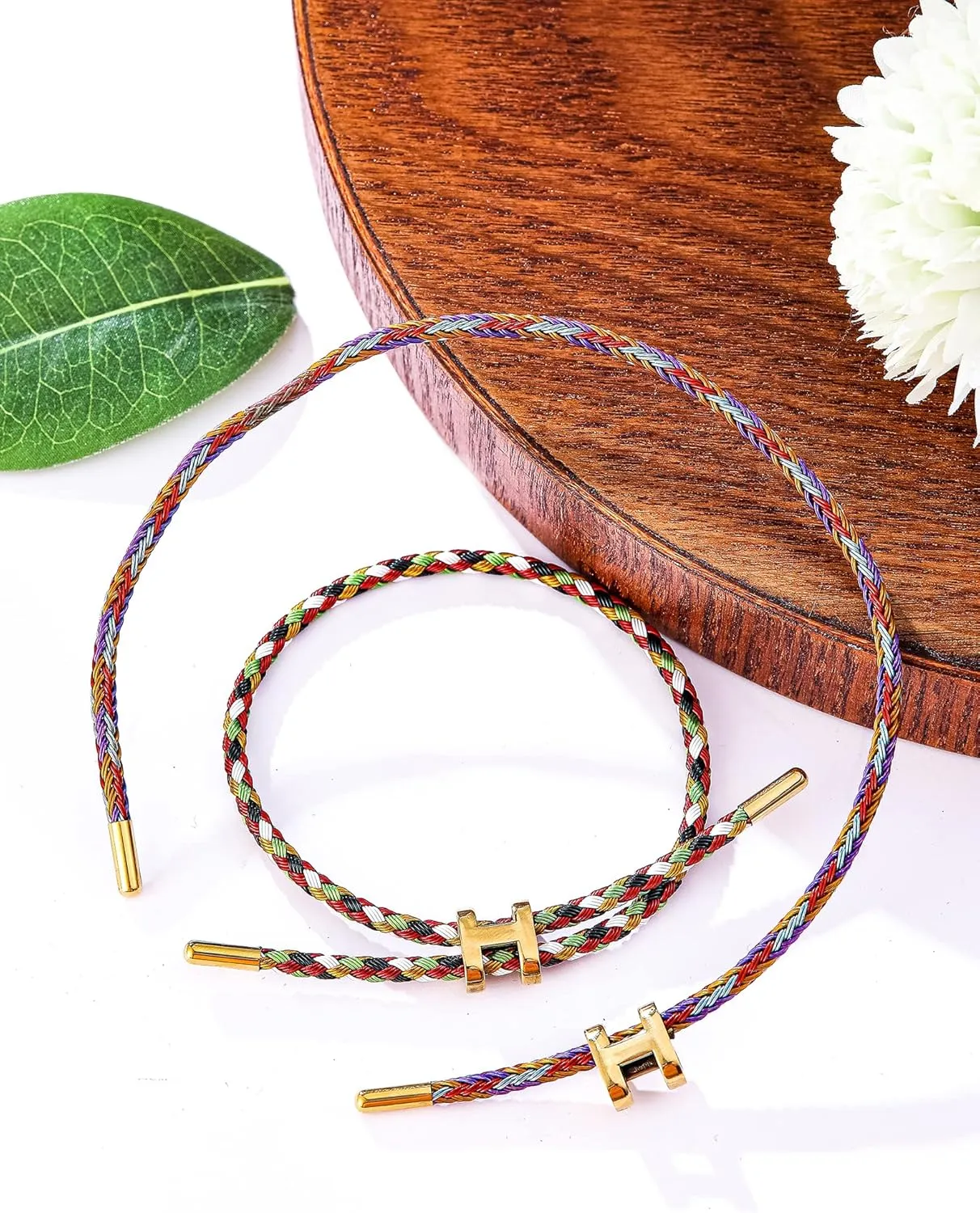 AIMADE Bracelets for Women Adjustable Charm Bracelet, 18k Gold-plated Buckle Design Titanium Steel Wire Rope Women's Gift Jewelry