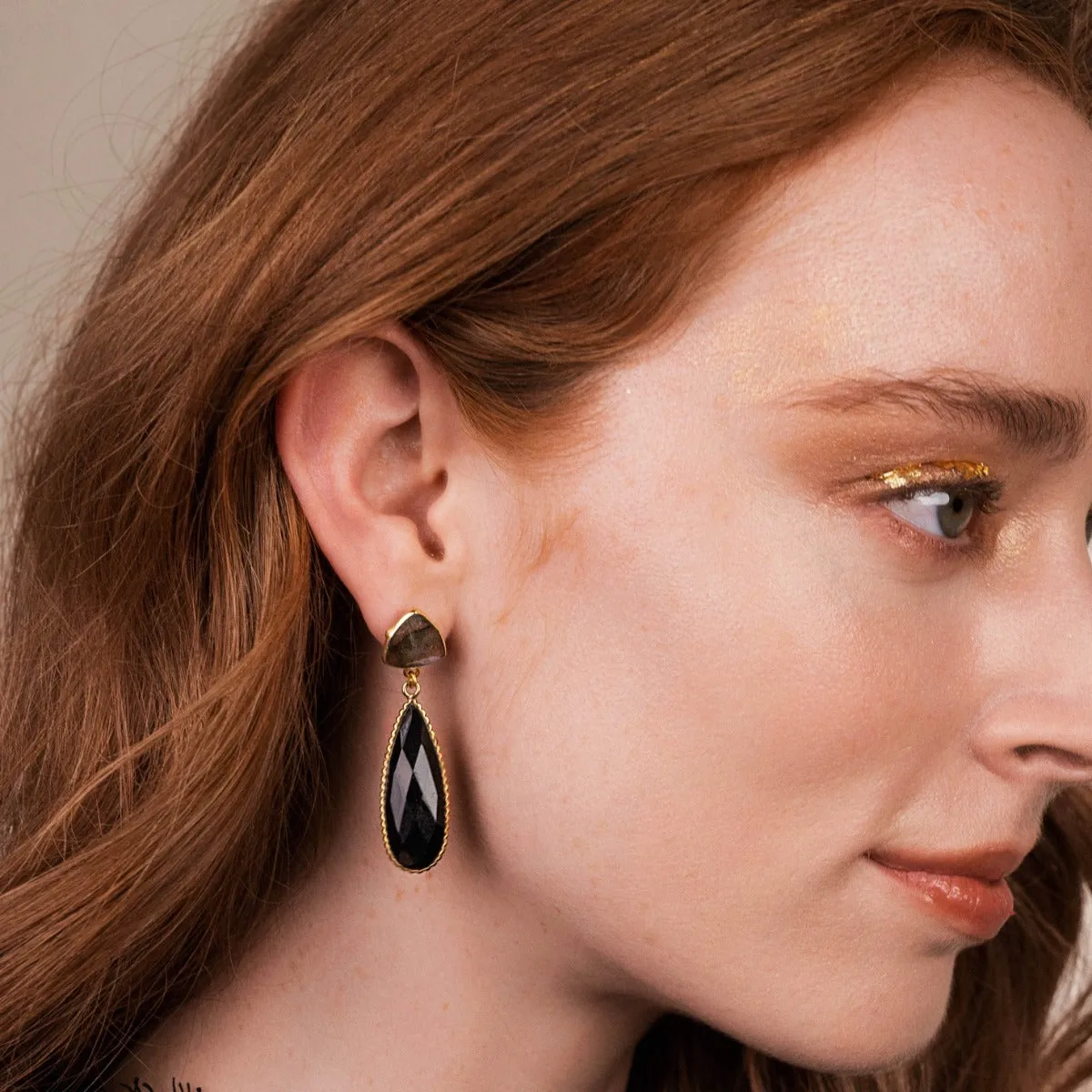 Alette Earrings Black Onyx