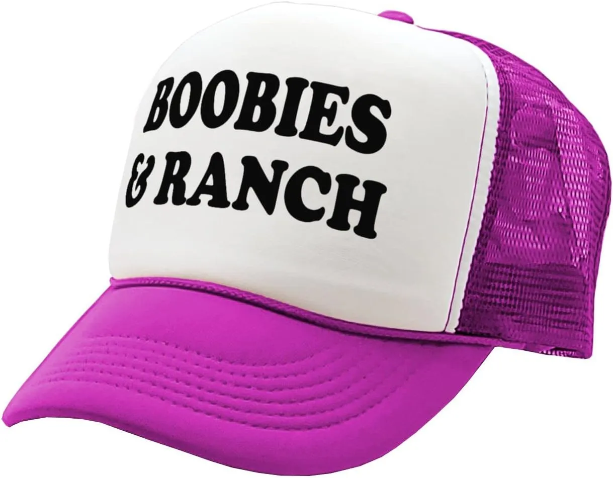 Boobies and Ranch - Vintage Retro Style Trucker Cap Hat