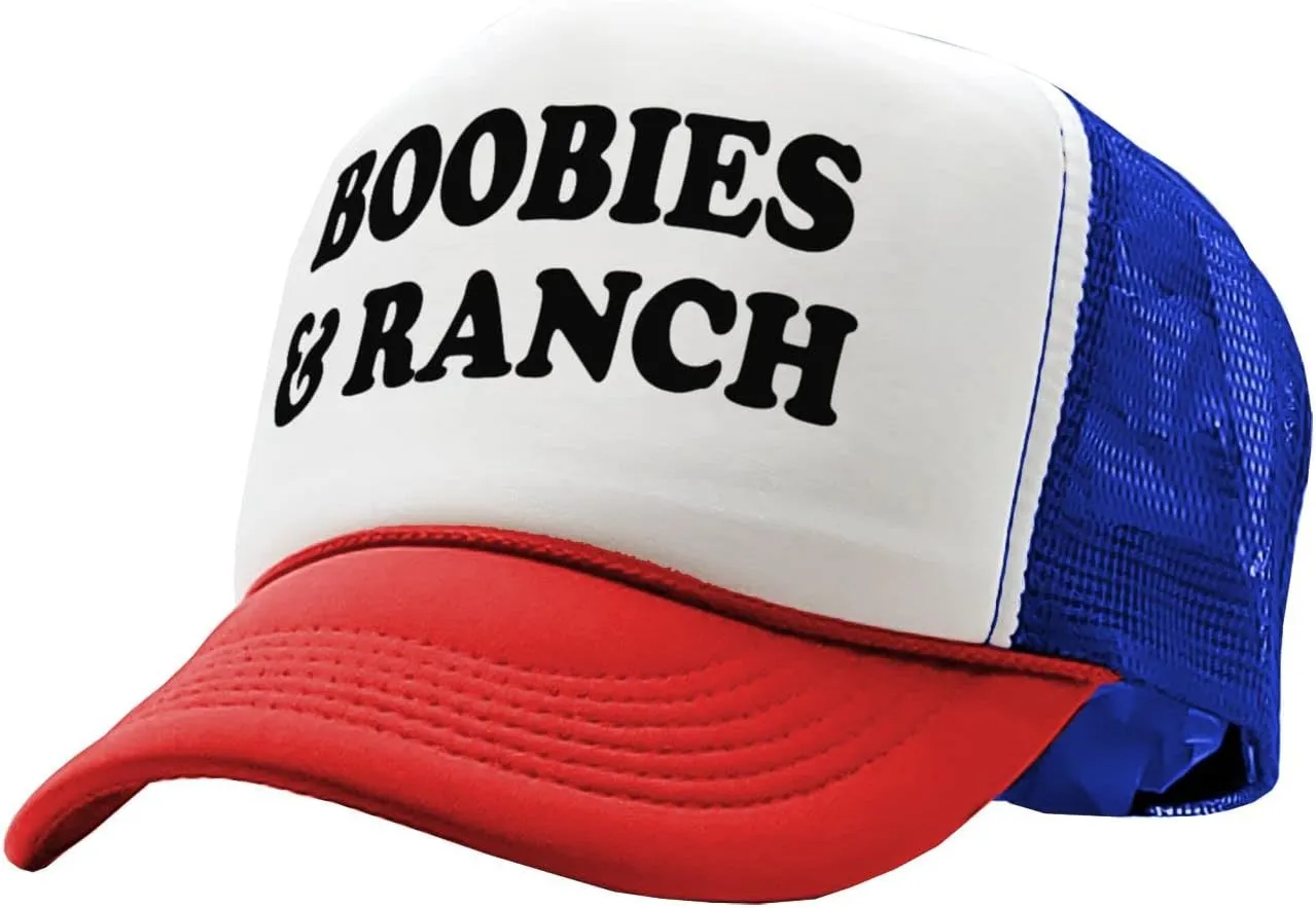 Boobies and Ranch - Vintage Retro Style Trucker Cap Hat