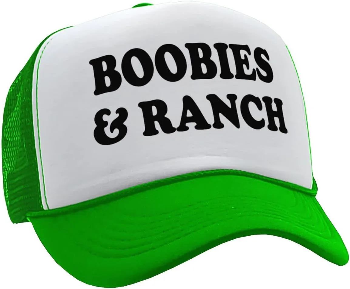 Boobies and Ranch - Vintage Retro Style Trucker Cap Hat