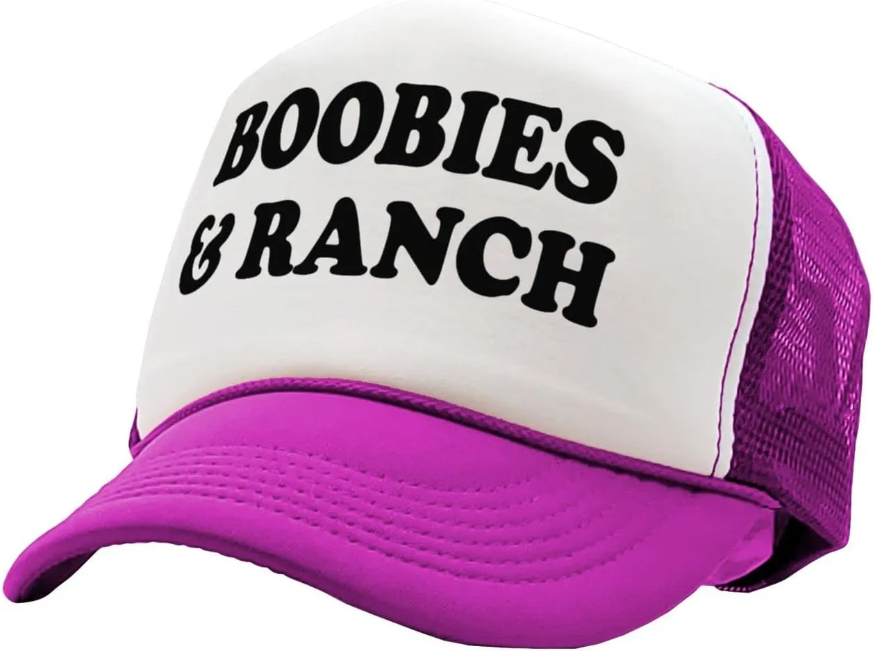 Boobies and Ranch - Vintage Retro Style Trucker Cap Hat