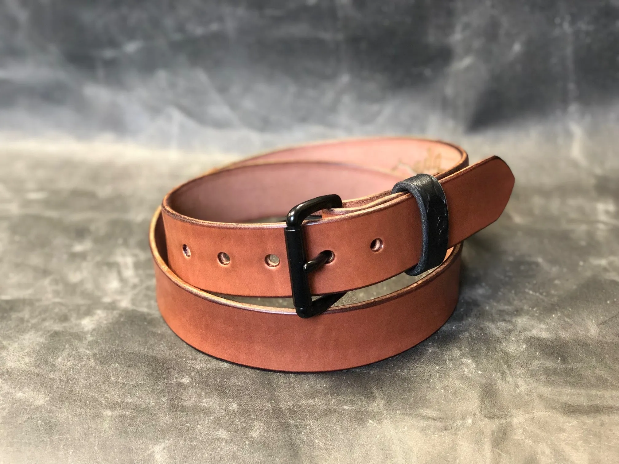 Brown Minimalist Belt (Brass & Nickel Hardware Available)