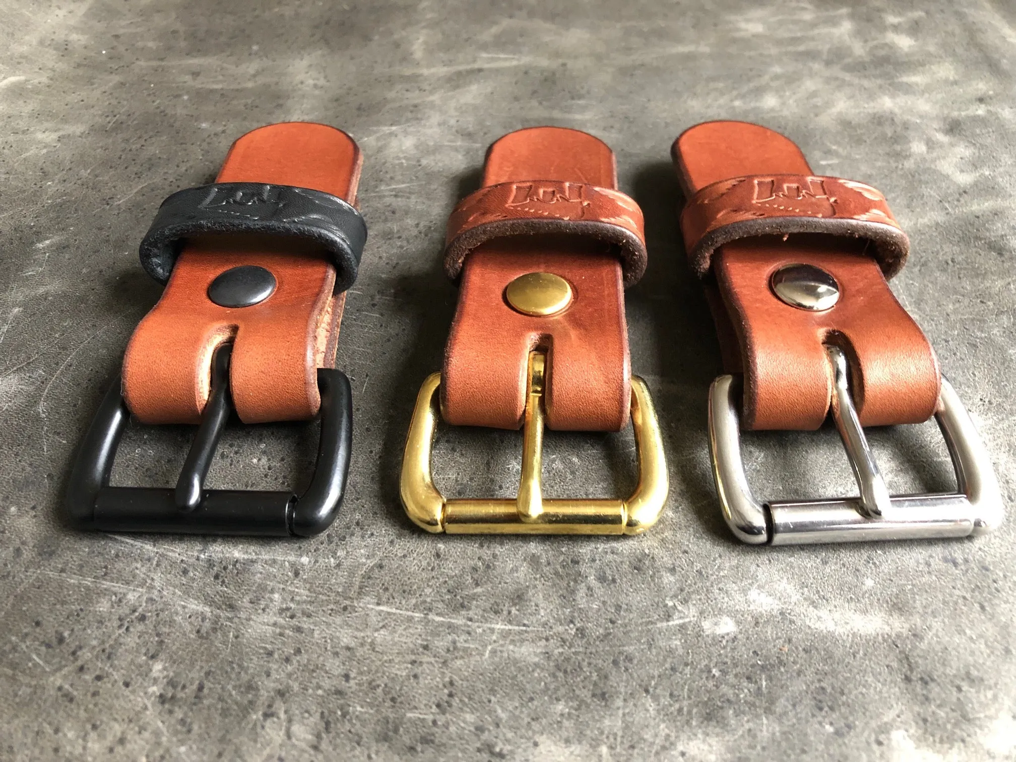 Brown Minimalist Belt (Brass & Nickel Hardware Available)