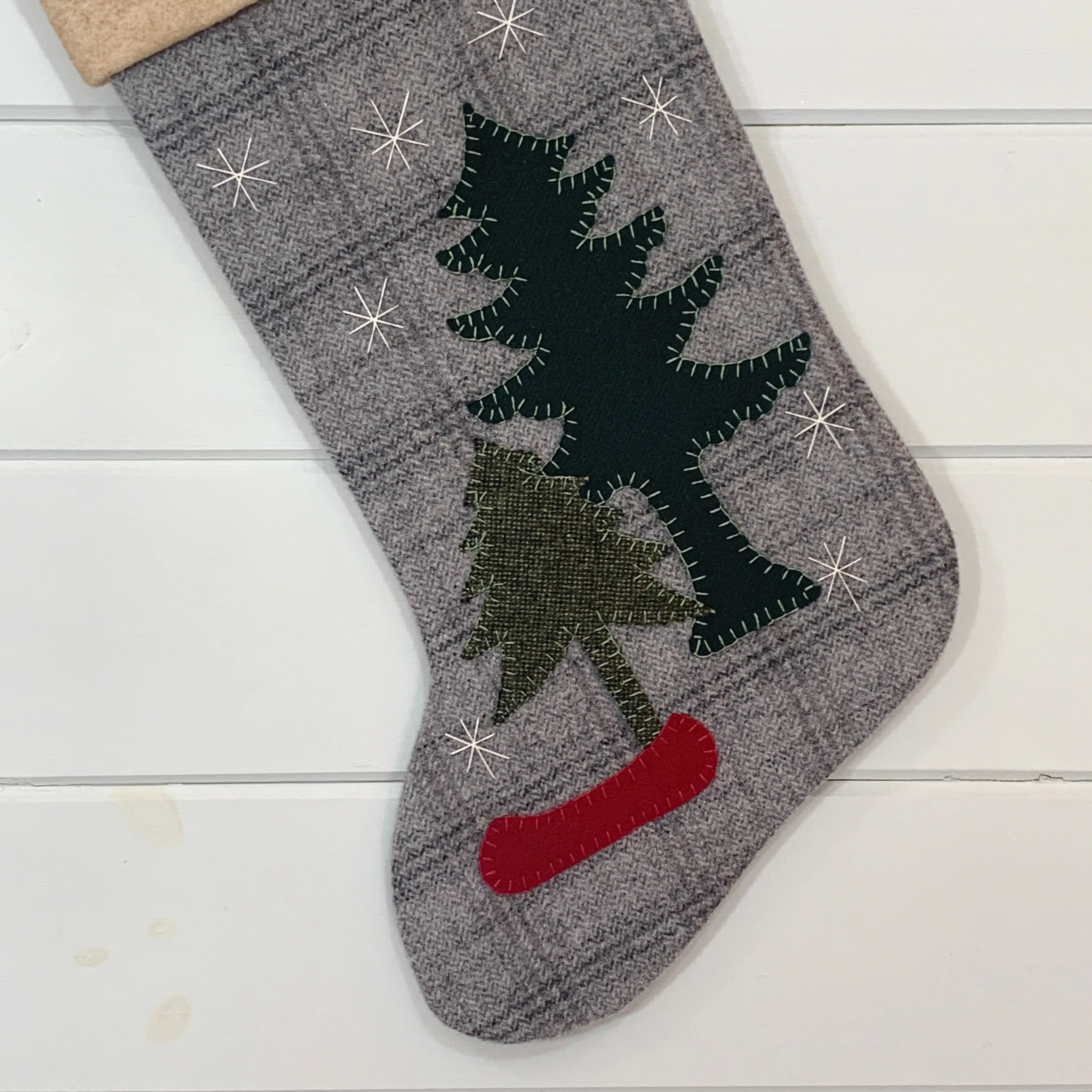Canoe in the Woods Christmas Stocking