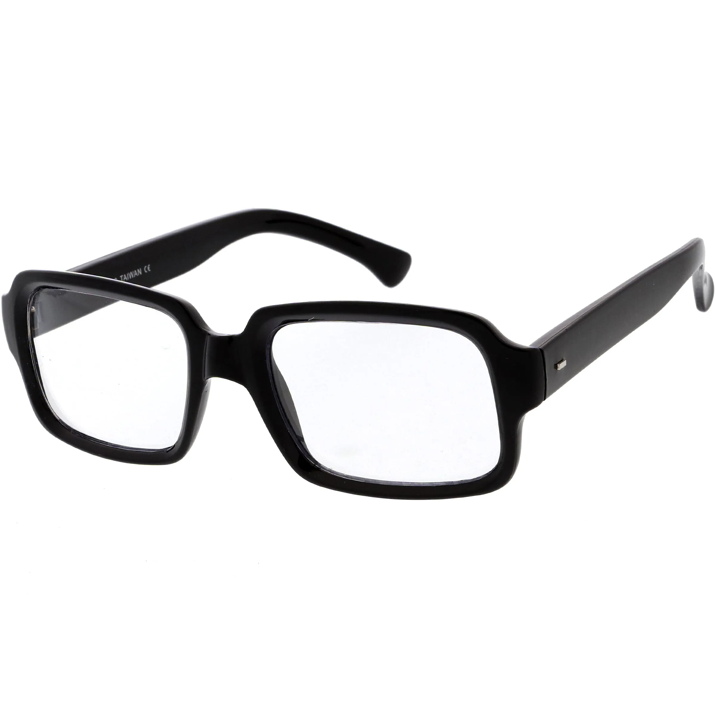 Casual Thick Rimmed Retro Rectangle Blue Light Glasses D012