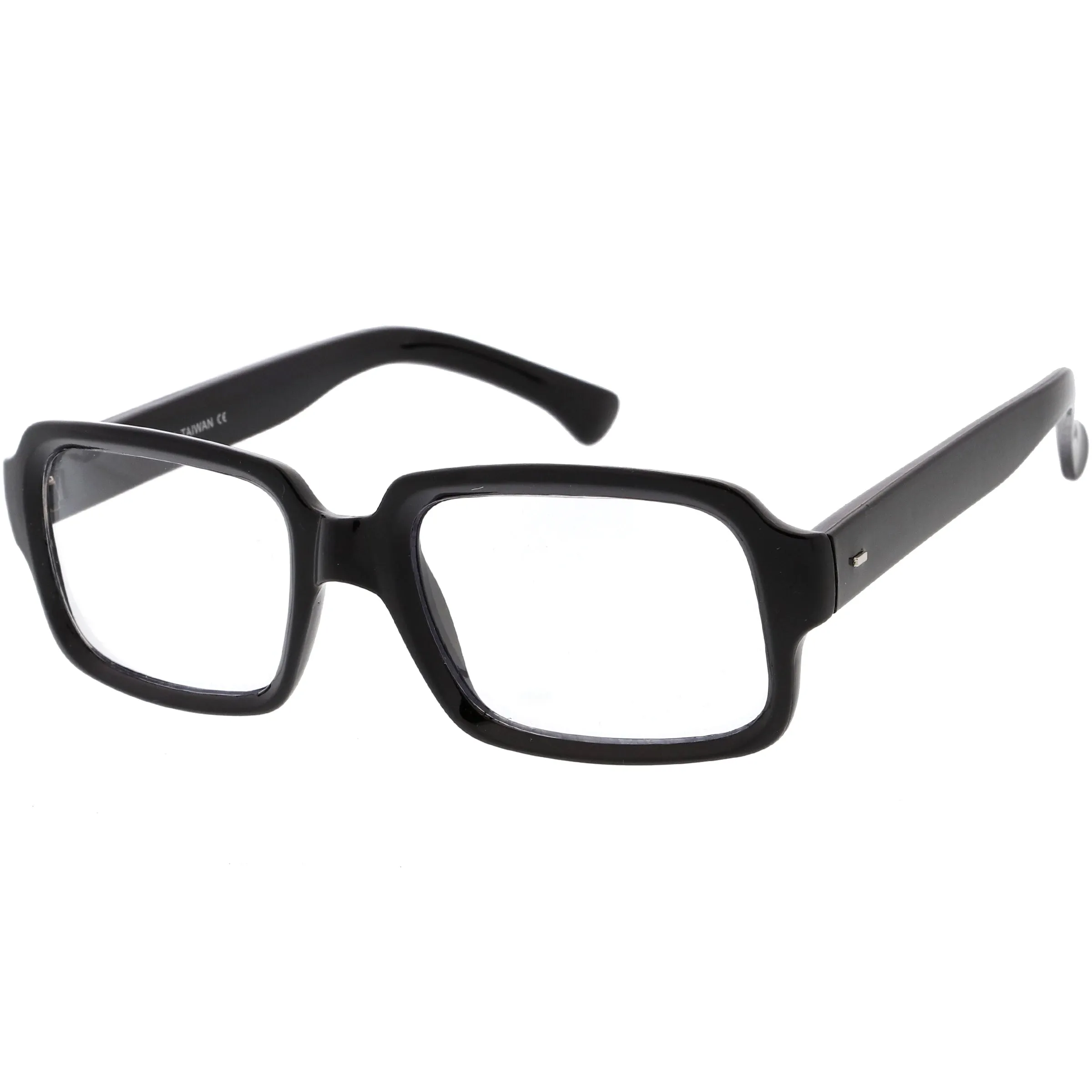 Casual Thick Rimmed Retro Rectangle Blue Light Glasses D012