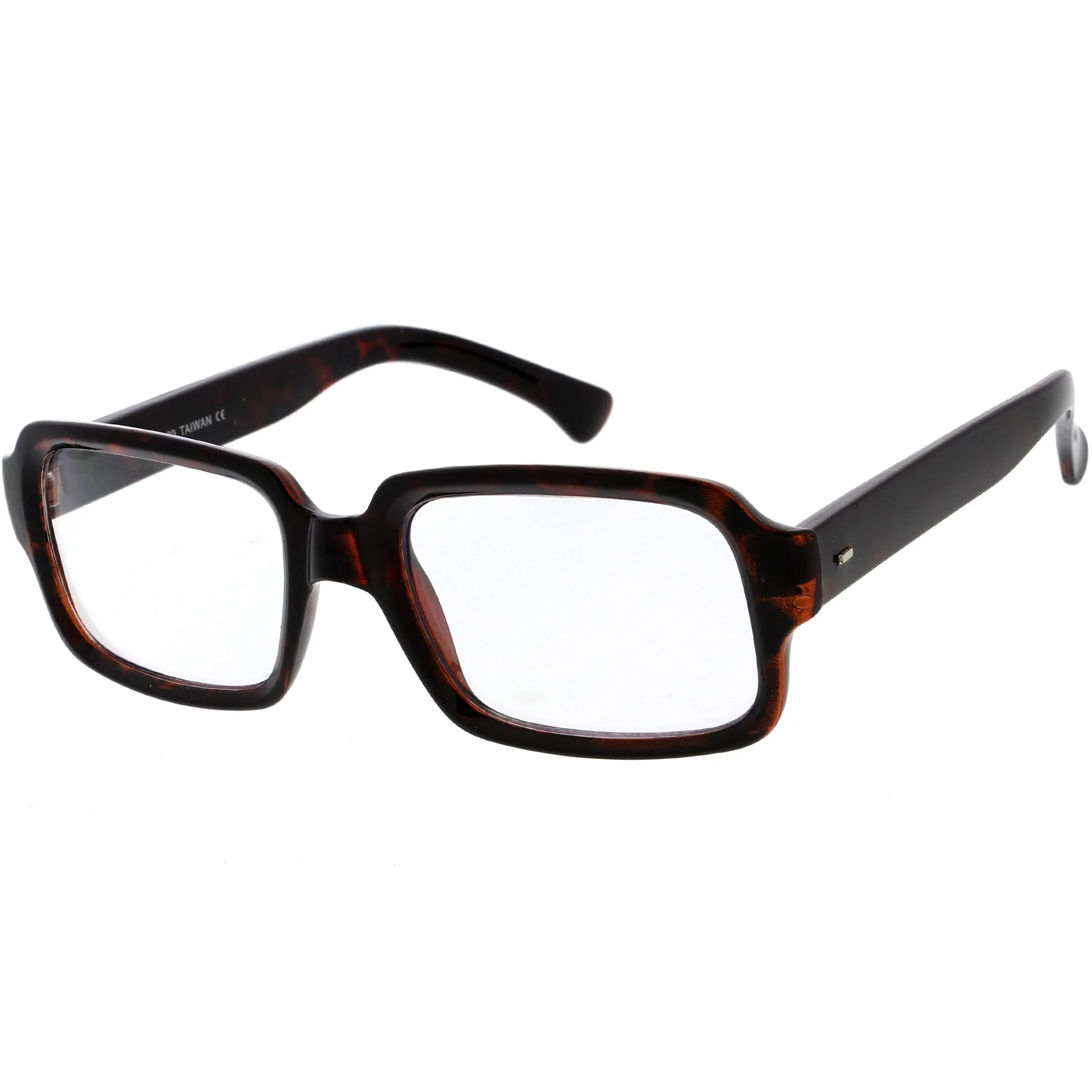 Casual Thick Rimmed Retro Rectangle Blue Light Glasses D012