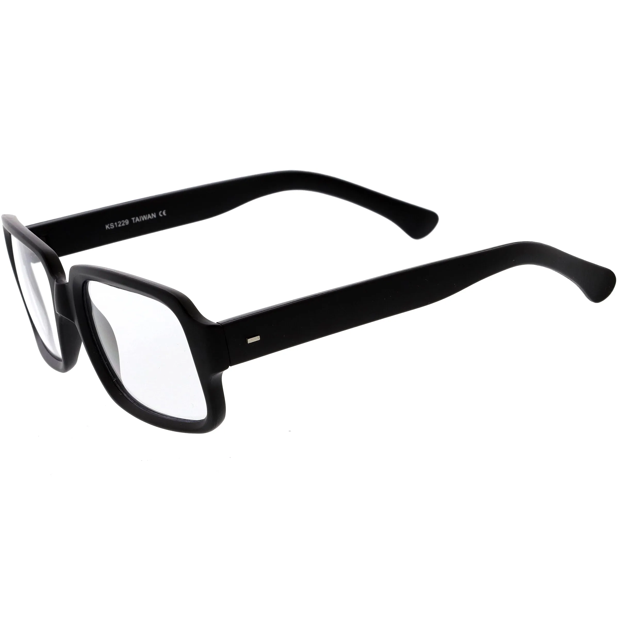 Casual Thick Rimmed Retro Rectangle Blue Light Glasses D012