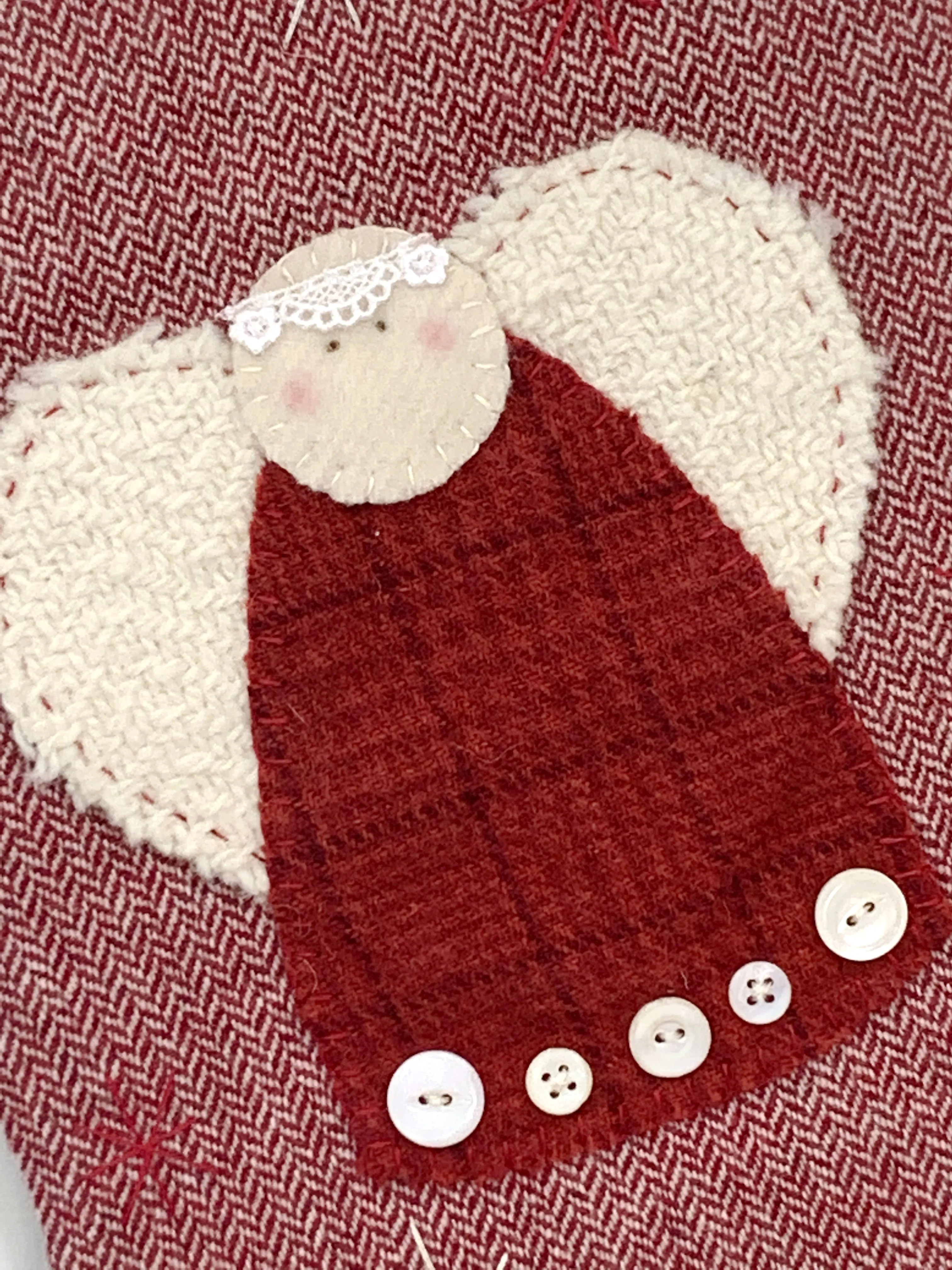 Christmas Angel Stocking