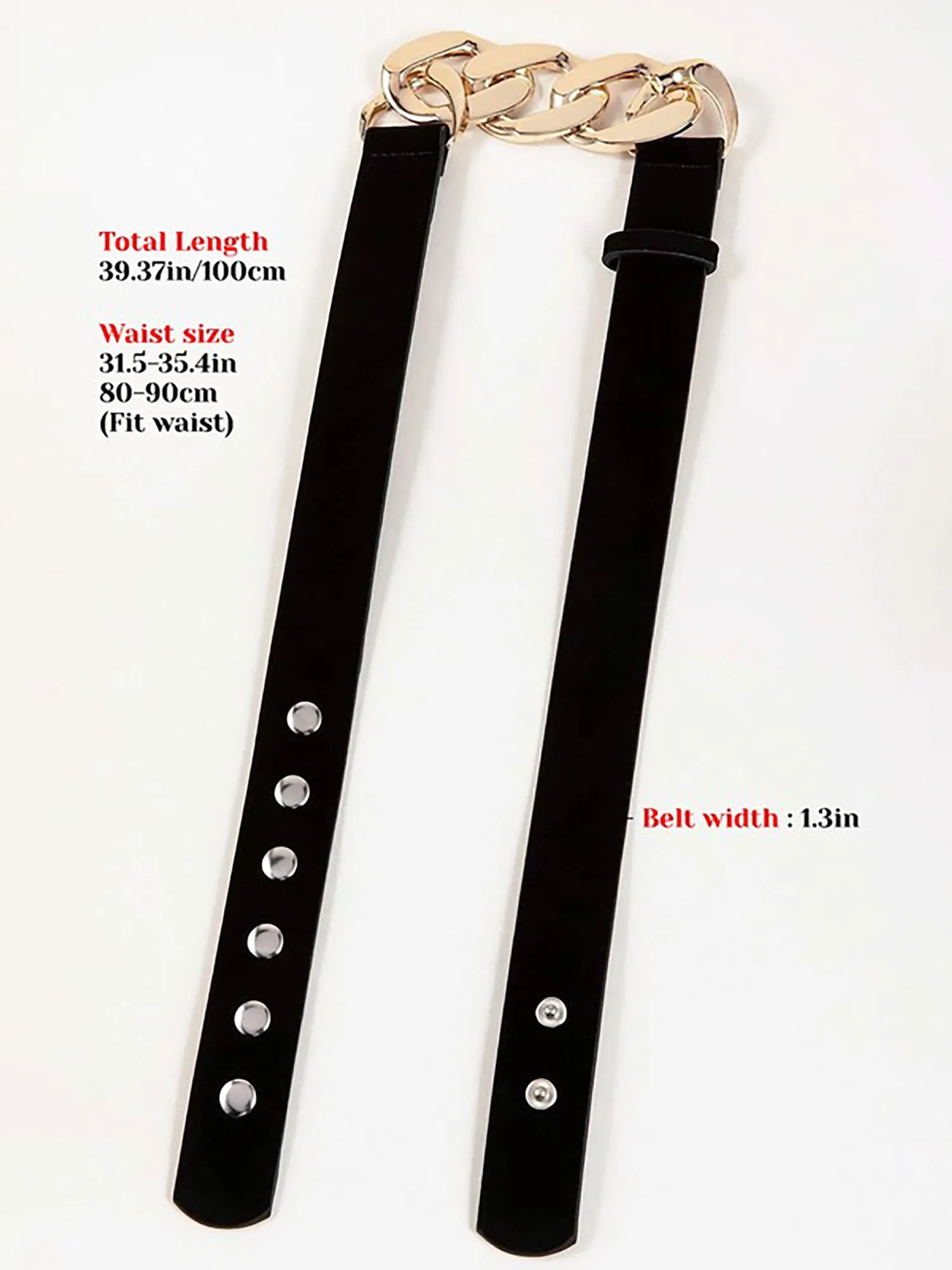 Chunky Gold Chain Belt