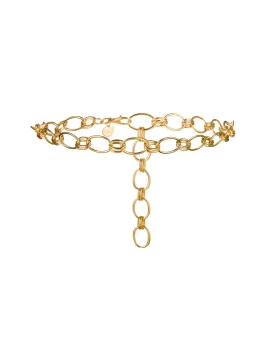 Clara II gold chain belt
