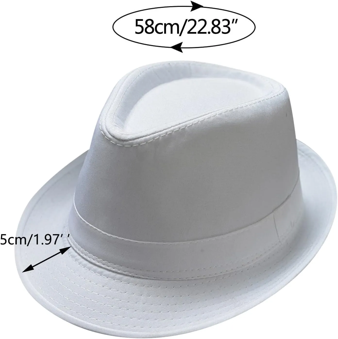 Classic Fedora Hats Men Panama Jazz Hat Men's Vintage Short Brim Bowler Hat 20s Hat Jazz Cap