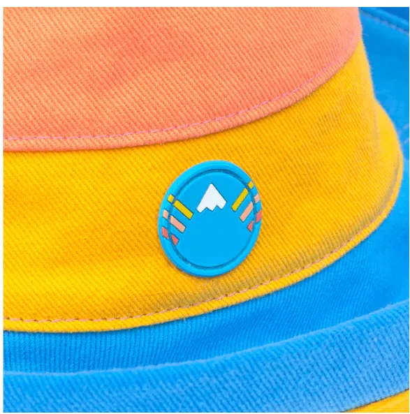 Color Block Denim Sun Hat