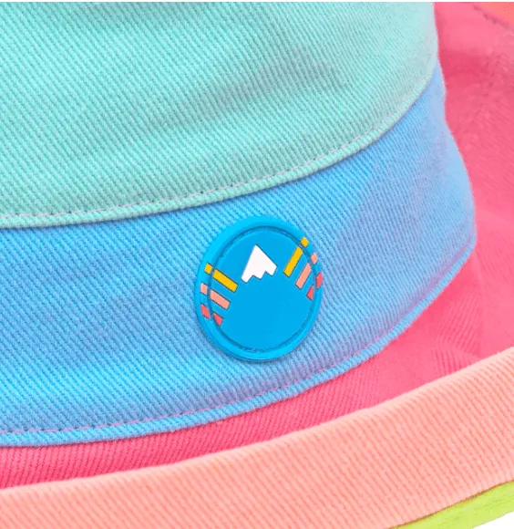 Color Block Denim Sun Hat