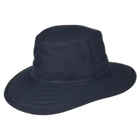 Cotton Canvas Packable Sun Hat - Navy Blue