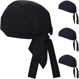 Cotton Doo Rags Skull Beanie Hat Bandana Motorcycle Dew Rag Hard Hats Liner Welder Chef Do Rags for Men and Women