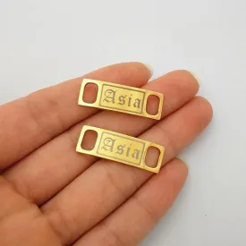 Customized Name Shoelace Buckle,Personalized Shoe Clips Shoe Buckles,Stainless Steel Shoe Jewelry Shoelace Charm,Shoe Accessories