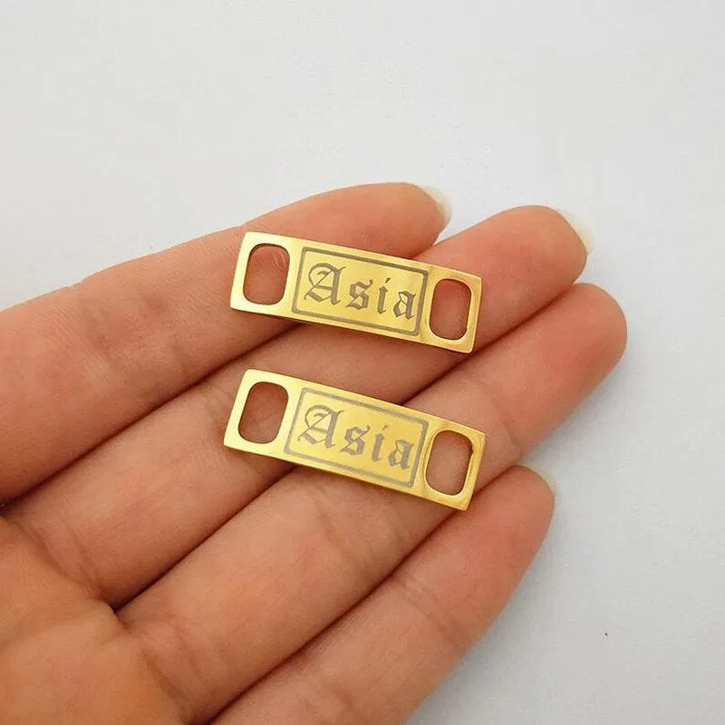Customized Name Shoelace Buckle,Personalized Shoe Clips Shoe Buckles,Stainless Steel Shoe Jewelry Shoelace Charm,Shoe Accessories