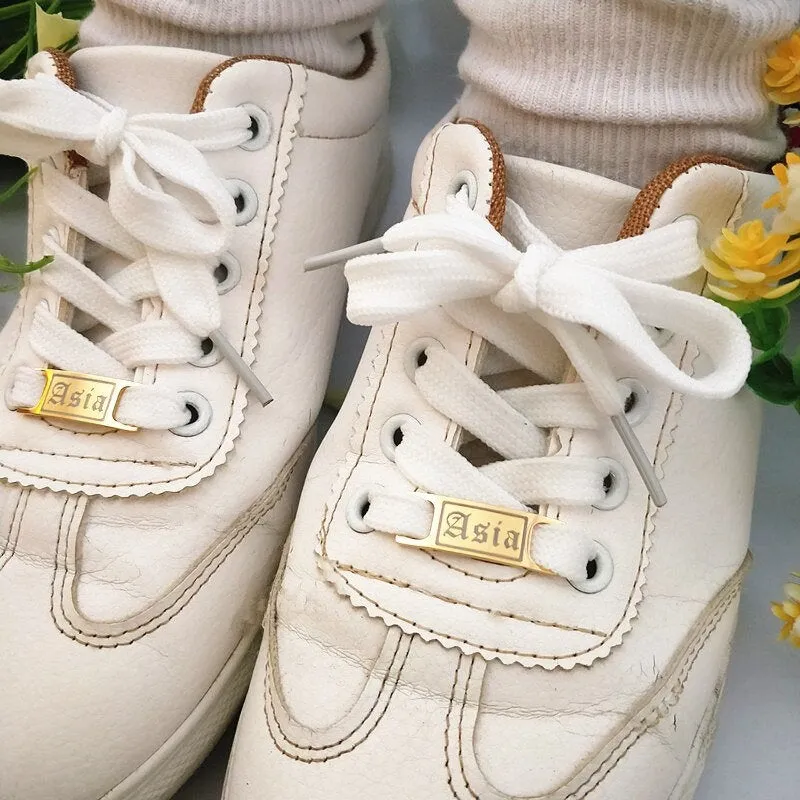 Customized Name Shoelace Buckle,Personalized Shoe Clips Shoe Buckles,Stainless Steel Shoe Jewelry Shoelace Charm,Shoe Accessories