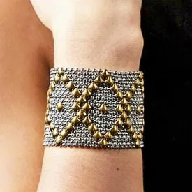 Danai Stainless Steel w Yellow Titanium Bracelet | SG Liquid Metal