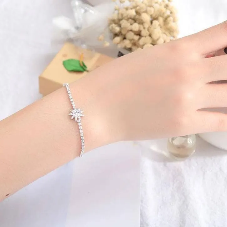 Diamond Sun-shaped Fashionable Simple Bracelet