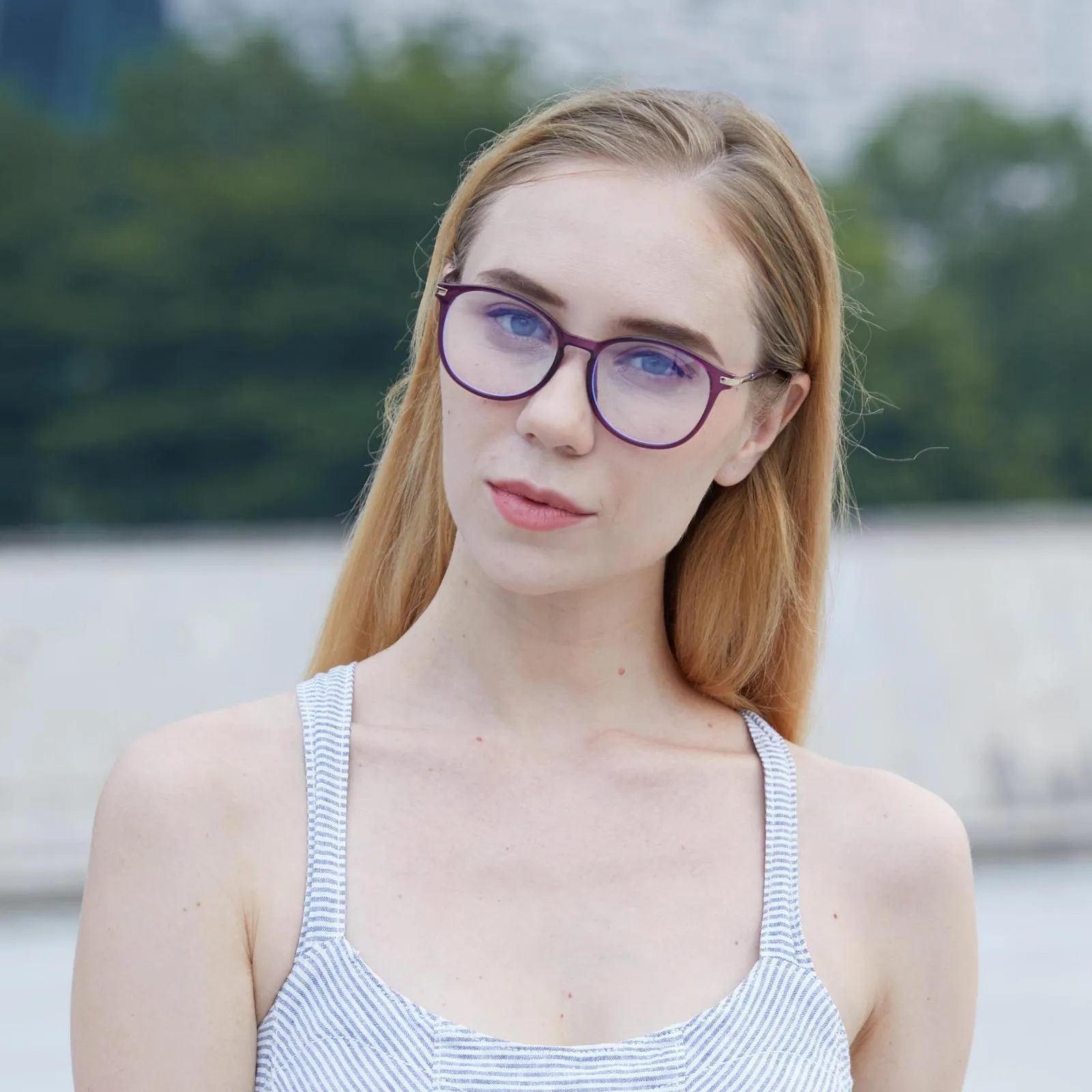 DUCO Round Blue Light Blocking Glasses Computer Screen Glasses Non Prescription Eyeglasses 5213