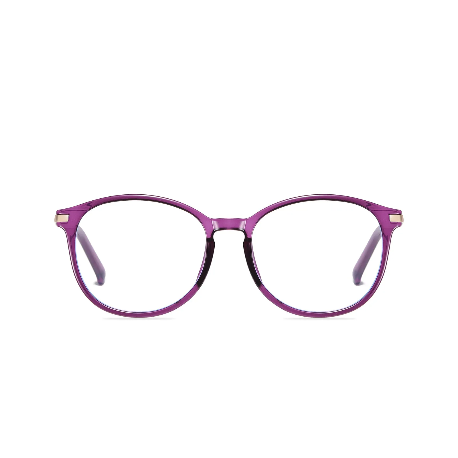 DUCO Round Blue Light Blocking Glasses Computer Screen Glasses Non Prescription Eyeglasses 5213
