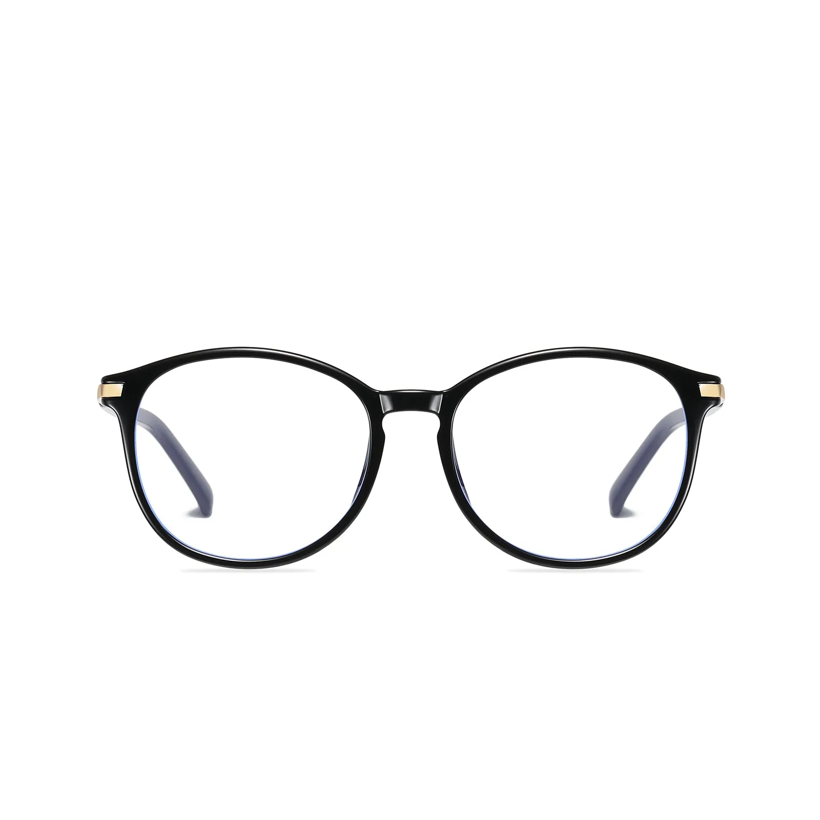 DUCO Round Blue Light Blocking Glasses Computer Screen Glasses Non Prescription Eyeglasses 5213