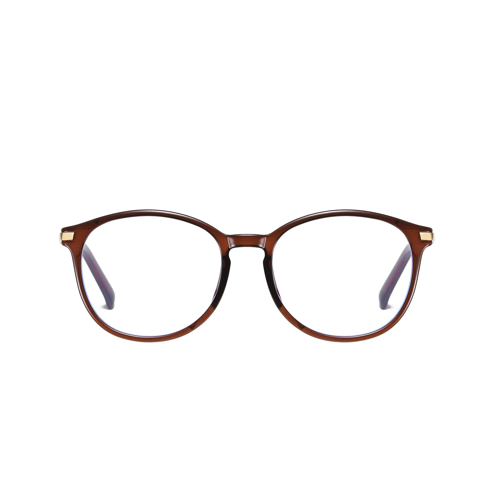 DUCO Round Blue Light Blocking Glasses Computer Screen Glasses Non Prescription Eyeglasses 5213