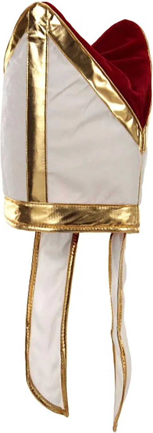 elope White Pope Costume Hat Accessory for Adults and Teens