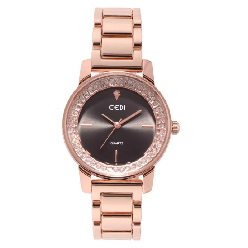 Exquisite Diamond-studded Quartz Women's Watch