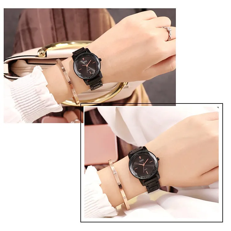 Exquisite Diamond-studded Quartz Women's Watch
