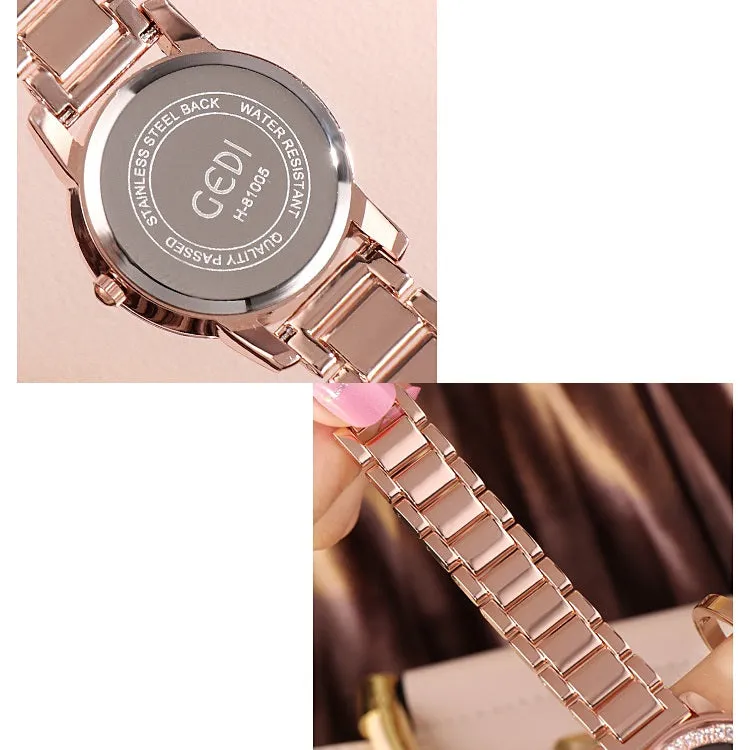 Exquisite Diamond-studded Quartz Women's Watch