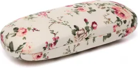 Glasses Case Hard Shell Eyeglass Case for Women Fabrics Floral Retro Spectacle Case Box Portable