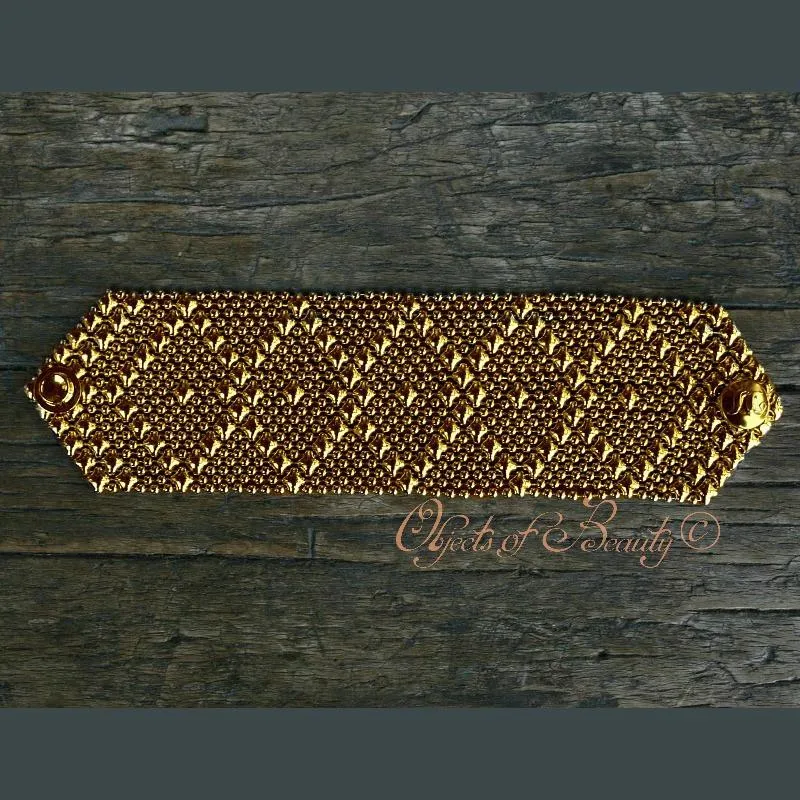 Golden Diamond Stream SG Liquid Metal Bracelet