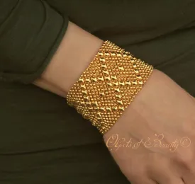 Golden Diamond Stream SG Liquid Metal Bracelet