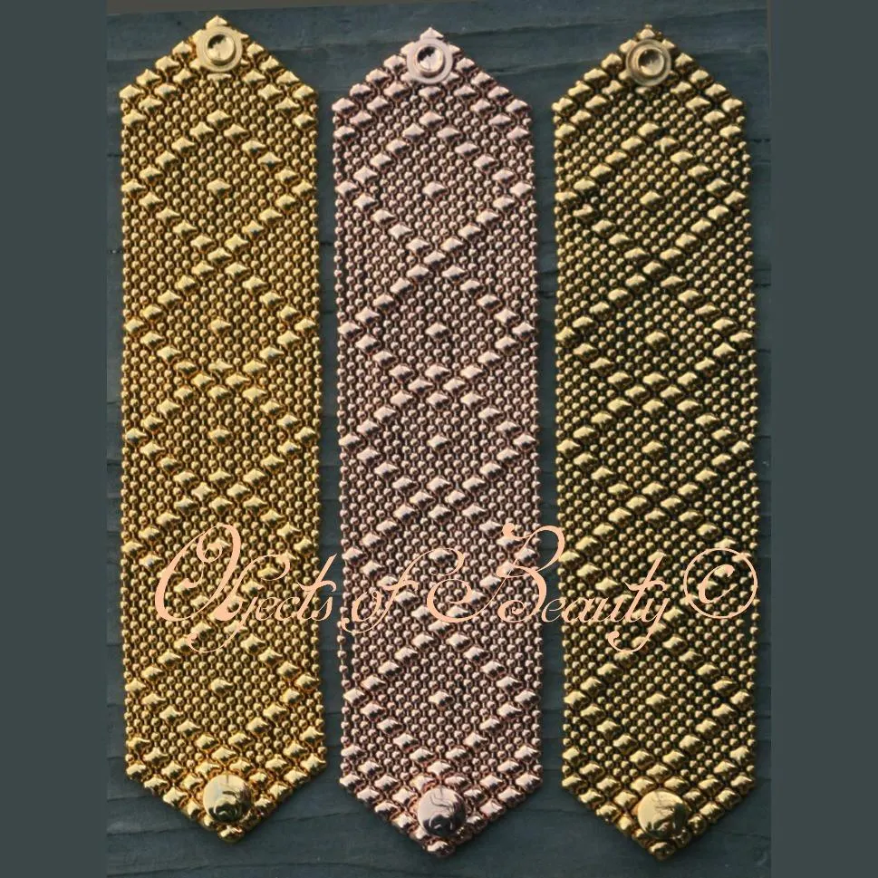 Golden Diamond Stream SG Liquid Metal Bracelet