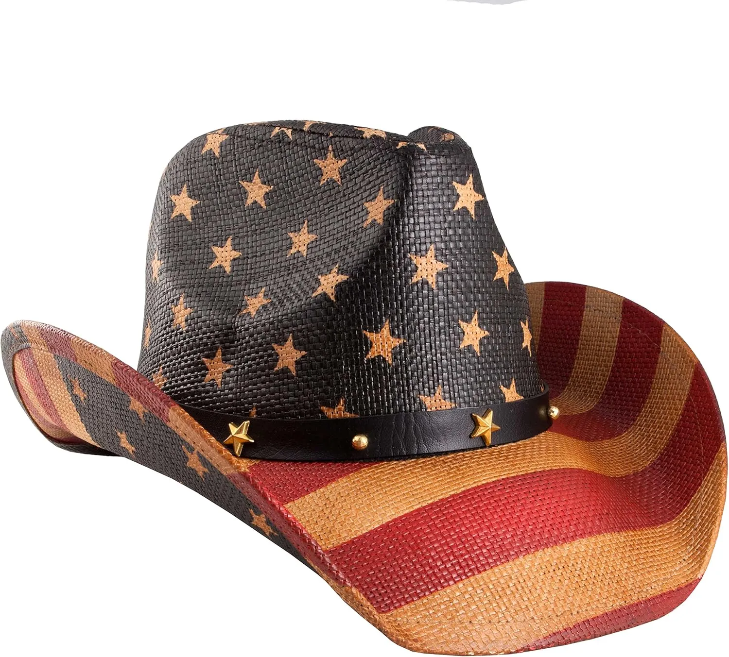 grinderPUNCH Western Outback Cowboy Hat Men's Women's Style Classic Straw Western Cowgirl Hat