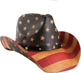 grinderPUNCH Western Outback Cowboy Hat Men's Women's Style Classic Straw Western Cowgirl Hat