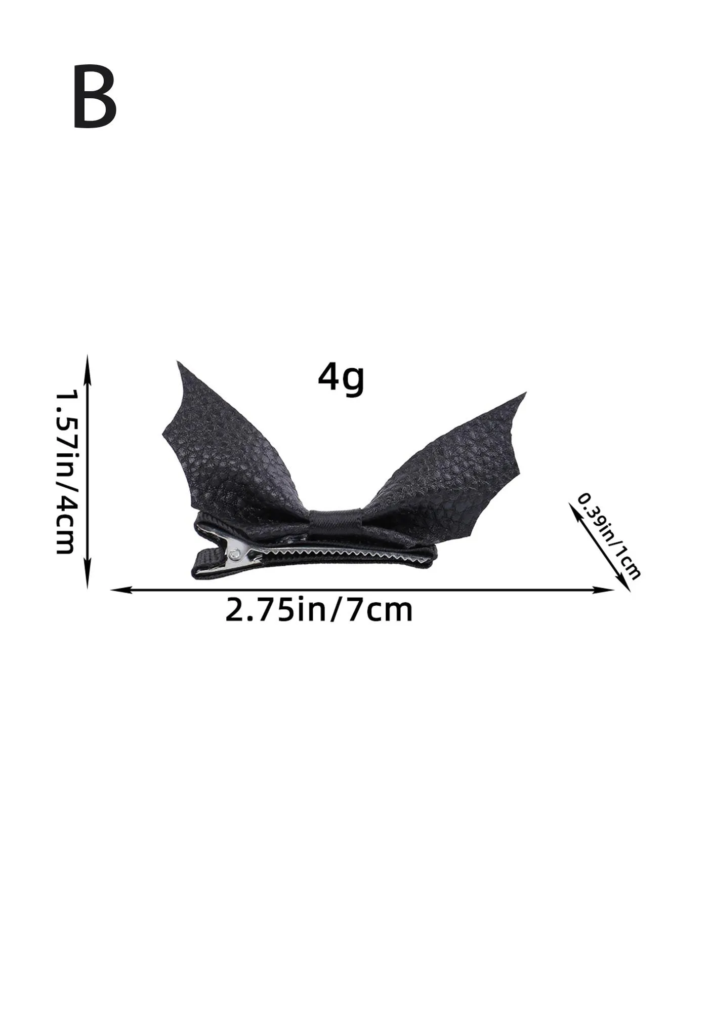 Halloween Leather Bat Y2k Hair Claw Cherrykitten