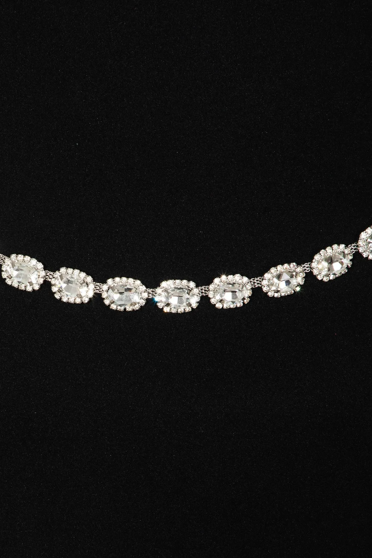 Halo Rhinestone Chain Belt